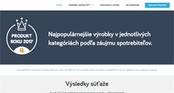 Desktop Screenshot of produktroku.sk